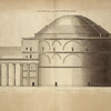 Élévation du flanc du Panthéon à Rome.