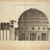 Profil sur la longueur du Panthéon, à Rome.