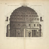 Du Panthéon, à Rome, moitié du profil du costé opposé à l'entrée [...]