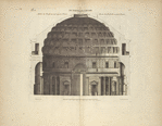 Du Panthéon, à Rome, moitié du profil du costé opposé à l'entrée [...]