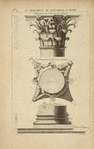 Du portique du Panthéon, à Rome; chapiteau des colonnes sur l'angle [...]