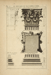 Du portique du Panthéon, à Rome; profil par le milieu de chapiteau [...]