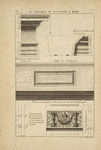 Du portique du Panthéon à Rome; profil du l'architrave du costé interieur [...]