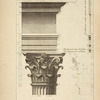 Des petits autels du Panthéon, à Rome; profil parte le milieu de la face du chapiteau des colonnes; [...]