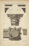 Des petits autels du Panthéon, à Rome; chapiteau des colonnes dessinés sur l'angle [...]