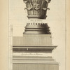 Des petits autels du Panthéon, à Rome; chapiteau des colonnes du second autel à gauche en extrant; les bases des [?] colonnes font attiques [...]