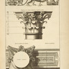 Du portique du temple d'Antonin et de Faustine à Rome; ornements de la frise; chapiteau de colonnes [...]