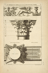 Du portique du temple d'Antonin et de Faustine à Rome; ornements de la frise; chapiteau de colonnes [...]