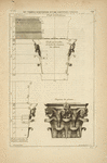 De temple d'Antonin et de Faustine à Rome; profile de l'architrave; profil par le milieu de la face du chapiteau de colonnes; [...]