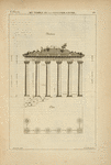 Du temple de la concorde à Rome; élévation; plan.