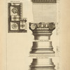 Du temple de la concorde à Rome; soffitte de la corniche; base des colonnes; [...]