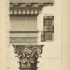 Des trois colonnes de Campo Vaccino à Rome; soffite du larmier; face du chapiteau.