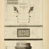 Des trois colonnes de Campo Vaccino à Rome; profil d l'architrave; profil du milieu de la face du chapiteau des colonnes; [...]