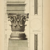 De la basilique d'Antonin, à Rome; [profile of capitals and architrave].