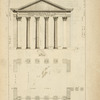Du portique de Septimus Sevère, à Rome; élévation de la face; plan.