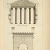 Du portique de Septimus Sevère, à Rome; profil; élévation de costé.