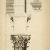 Du portique de Septimus Sevère, à Rome; costé interieur; profil de l'architrave; profil du milieu de chapiteaux des pilastres; [...]