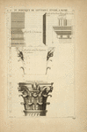 Du portique de Septimus Sevère, à Rome; costé interieur; profil de l'architrave; profil du milieu de chapiteaux des pilastres; [...]