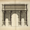 Élévation de l'arc de Septimus Sevère à Rome.