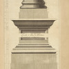 De l'arc de Septimus Sevère, à Rome; base des colonnes; corniche et base des piedestaux