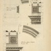 De l'arc de Septimus Sevère, à Rome; [profile of stringcourse, transome, soffit.]