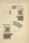 De l'arc de Septimus Sevère, à Rome; [profile of stringcourse, transome, soffit.]