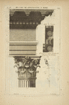 De l'arc de Constantin, à Rome; soffite du larmier; profil par le milieu de la face du chapiteau des colonnes