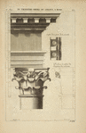 Du troisième ordre du Colisée, à Rome; soffite d'une partie de la corniche; profil par le milieu du chapiteau des colonnes.