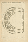 Plan du théâtre de Marcellus, à Rome