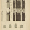 Du théâtre de Marcellus à Rome; profil; élévation; plan.