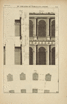 Du théâtre de Marcellus à Rome; profil; élévation; plan.