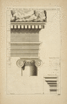 Du second ordre du théâtre de Marcellus à Rome; contour de la volute; imposte des arcs.