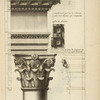 De la grande salle des thermes de Diocletian, à Rome; entablement posé sur les colonnes tant Corinthiennes que composites; soffites du larmier; [...]