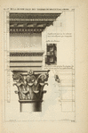 De la grande salle des thermes de Diocletian, à Rome; entablement posé sur les colonnes tant Corinthiennes que composites; soffites du larmier; [...]