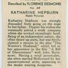 Katharine Hepburn (Radio Pictures).