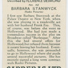 Barbara Stanwyck (Radio Player).