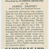 James Cagney (Warner Bros. and Vitaphone Pictures).