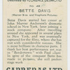 Bette Davis (Warner Bros. and Vitaphone Pictures).