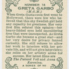 Greta Garbo.