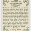 Katharine Hepburn.
