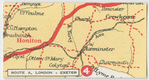 Route A. London - Exeter.