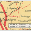 Route B. London - Manchester: Route C. London - Scarborough.