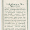 17th century fire apparatus.
