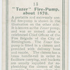 "Tozer" fire-pump, about 1870.