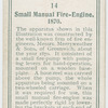 Small manual fire-engine, 1870.