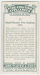 Small manual fire-engine, 1870.