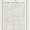 Steam fire-floate, 1874.