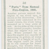 "Paris" type manual fire-engine, 1900.