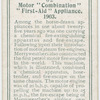 Motor "Combnation" "First-Aid" appliance, 1903.
