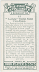 "Hatfield" trailor motor fire-pump.